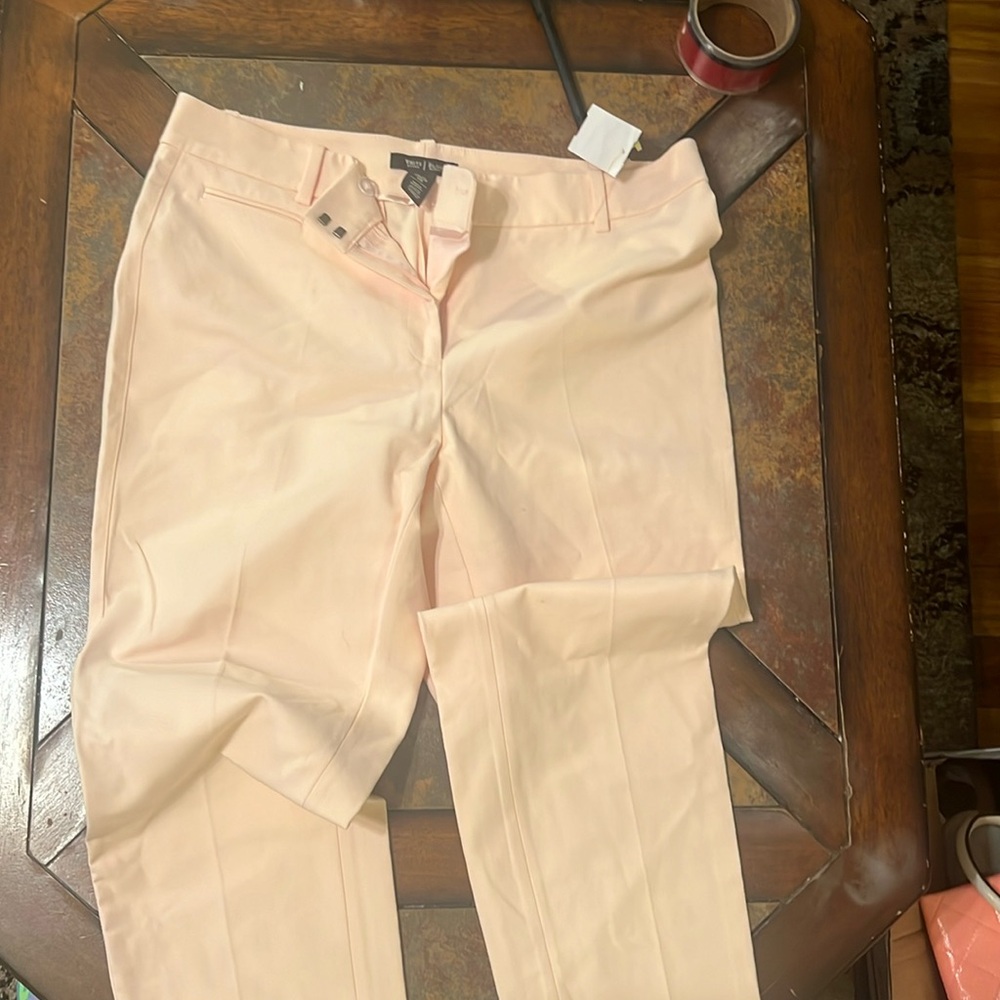 WHBM Pretty light peach colored slim, ankle fit size 10 reg